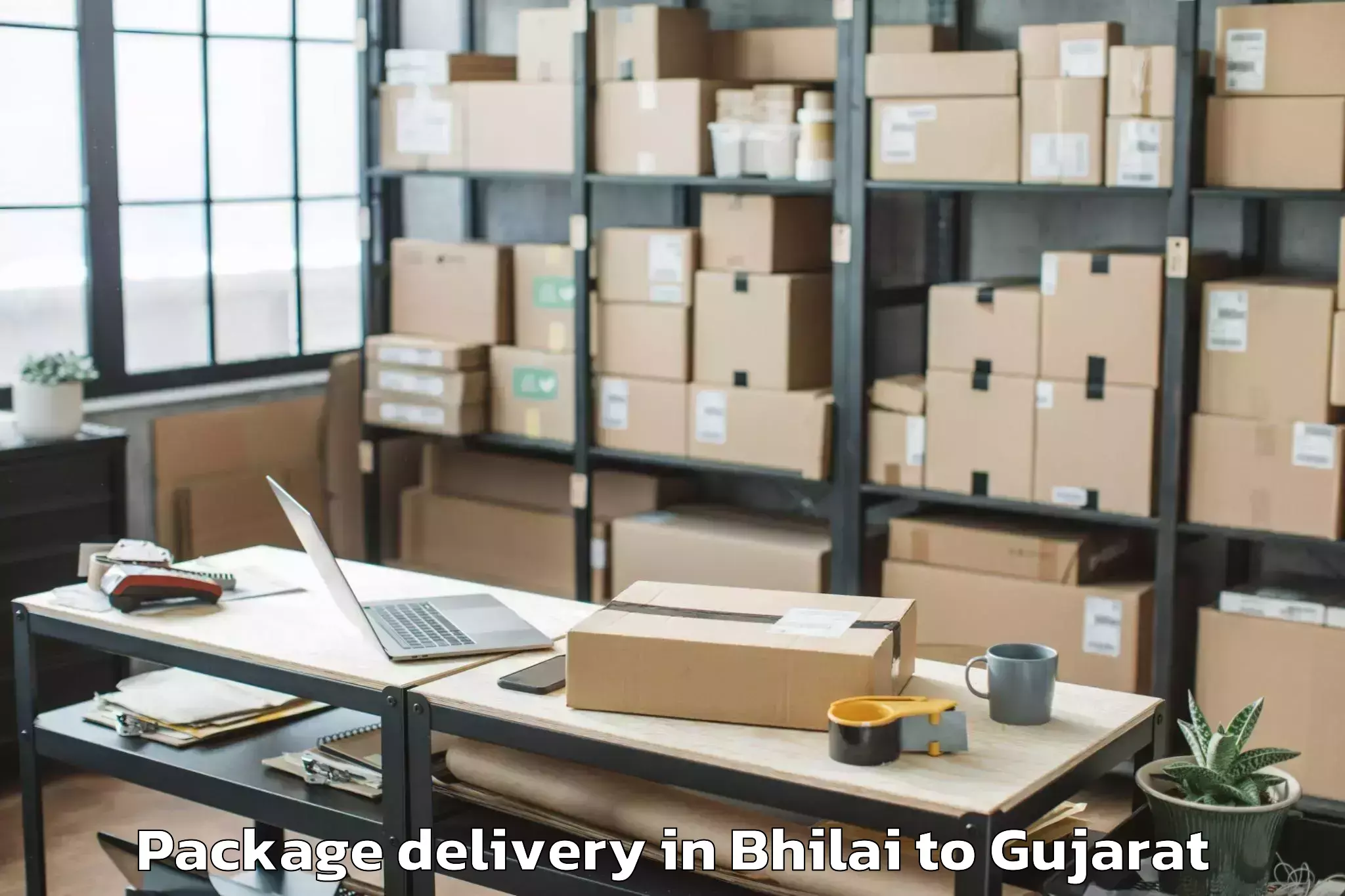 Professional Bhilai to Hazira Package Delivery